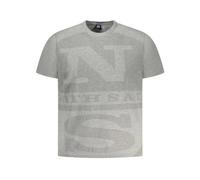 North Sails, ,Tops ,Uomo ,Grigio ,S T-shirt Uomo in Cotone Marrone