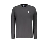 North Sails, ,Tops ,Uomo ,Nero ,S Magliette Nera in Cotone a Maniche Lunghe