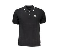 North Sails, ,Tops ,Uomo ,Nero ,S Polo nero in cotone con maniche corte