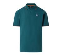 North Sails, ,Tops ,Uomo ,Verde ,3XL Polo con colletto logato