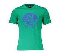 North Sails, ,Tops ,Uomo ,Verde ,M T-shirt in Cotone Verde con Logo