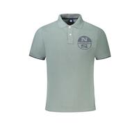 North Sails, ,Tops ,Uomo ,Verde ,S Polo in Cotone Verde con Design a Due Bottoni