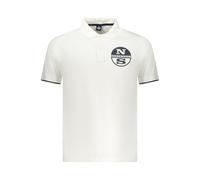 North Sails White Cotton Men Polo Shirt - M