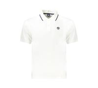 North Sails White Cotton Men Polo Shirt - XXL