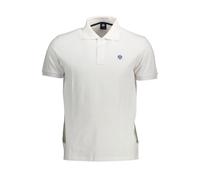 North Sails White Cotton Men Polo Shirt - XXL