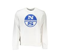 North Sails White Cotton Men Sweater - L
