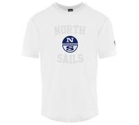 North Sails White Cotton Men T-Shirt - S