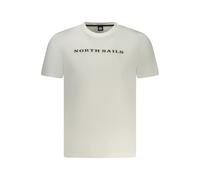 North Sails White Cotton Men T-Shirt - S