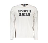 North Sails White Cotton Men T-Shirt - XXL