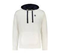 North Sails White Cotton Men's Hooded Sweatshirt - S