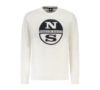 North Sails White Cotton Men's Sweatshirt - L
