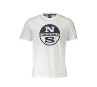 North Sails White Cotton Men's T-Shirt - XL