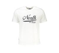 North Sails White Cotton T-Shirt - L
