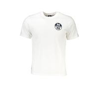 North Sails White Cotton T-Shirt - L