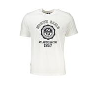 North Sails White Cotton T-Shirt - S