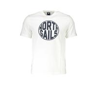 North Sails White Cotton T-Shirt - XL