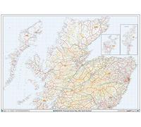 North Scotland - Carta da mappa del muro del distretto