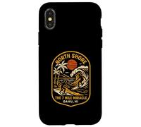 North Shore Surfing The 7 Mile Miracle Vintage Beach Li da uomo Custodia per iPhone X/XS