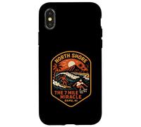 North Shore Surfing The 7 Mile Miracle Vintage Beach Li da uomo Custodia per iPhone X/XS
