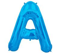North Star-Palloncino Pallone foil 34""-86 cm Lettera A-Blue, Blu, 5NS00274-274