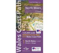 North Wales Coast Path Map (Tascabile) OS Map Books - Wales Coast Path