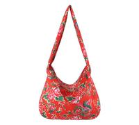 Northeast Flower Crossbody Bag Per Le Donne Adolescenti Spalla Personalizzata Ragazze Messenger Grande Capacità Dumpling Donne Nordest Fiore Spalla Moda Gnocco Grande Crossbody, Rosso, One Size