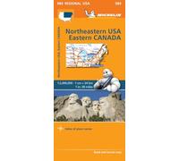 Northeastern USA, Eastern Canada 1:2.400.000: Map