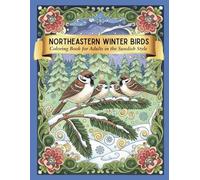 Northeastern Winter Birds: Coloring Book for Adults in the Swedish Style