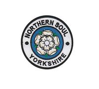 Northerm Soul Northern Yorkshire Distintivo Ricamato Applicazioni Il Ferro Sulla Toppa Patch Accessorio