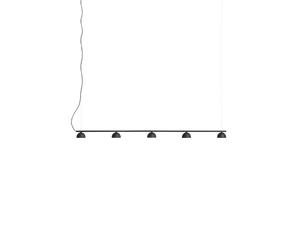 Northern Blush Rail 5 Lampadario Nero Opaco