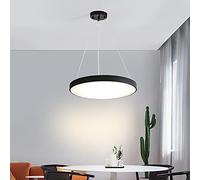 Northern Europe Dining Dinning LED Round Shape Personality Creativity Living Room Bedroom Study Pendant Lights Remote Control Dimming Chandelier