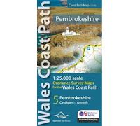 Northern Eye Books Pembrokeshire Coast Path Map (Tascabile)