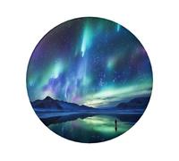 Northern Lights Button Pins 1 Pc, 2.4 Inch Round Button Badge Metallo Immagine Personalizzata Foto Pin Bottoni Kit Per Forniture Artigianali Natale Fai Da Te Progetti di Festa, Misura unica, Nessuna