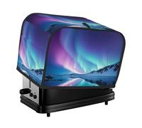 Northern Lights - Copertura per tostapane a 2 fette, antipolvere, resistente agli schizzi e alle impronte digitali, piccola copertura lavabile per elettrodomestici da cucina, misura universale