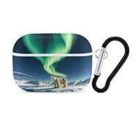Northern Lights - Custodia protettiva per AirPods Pro con anello portachiavi, custodia protettiva rigida per AirPods Pro di seconda generazione, per donne e uomini, facile da aprire, protezione contro