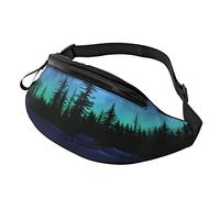 Northern Lights Forest per donna uomo moda con cinturino regolabile casual per ciclismo allenamento escursionismo viaggio corsa sport
