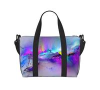Northern Lights Painting Print Italy Flag Print Borsa versatile per viaggi, borsa a tracolla portatile da viaggio per ogni tua esigenza