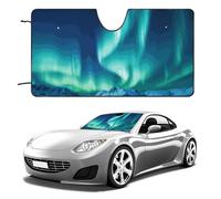 Northern Lights Parasole per parabrezza per auto, berlina, SUV, camion, universale, riflettente, parasole per finestrini anteriori, pieghevole, parasole per parabrezza blocca i raggi UV e mantiene