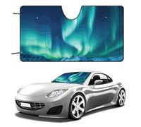 Northern Lights Parasole per parabrezza per auto, berlina, SUV, camion, universale, riflettente, parasole per finestrini anteriori, pieghevole, parasole per parabrezza blocca i raggi UV e mantiene
