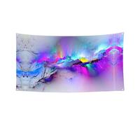 Northern Lights Pittura Stampa Feste Festone Decorazioni con Metallo, per interni ed esterni, da appendere, Occhielli, 1 confezione