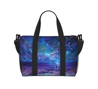 Northern Lights Print Italy Flag Print Borsa versatile per viaggi, borsa a tracolla portatile da viaggio per ogni tua esigenza