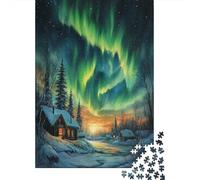 Northern Lights Puzzle 1000 Pezzi Premium, Mappa Concettuale Tattile, Esperienza Unificante, Regalo Iconico 1000pcs (75x50cm)