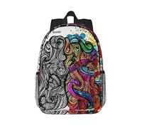 Northern Lights - Zaino per computer portatile, leggero, impermeabile, da viaggio, ergonomico, 38,1 cm, Vantaggio cervello sinistro e destro, One Size