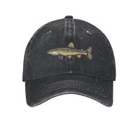 Northern Pike Fish Donna Uomo Cappello Trucker Morbido Cappello da Cowboy Confortevole Berretto da Baseball per Estivo Ciclismo Tennis