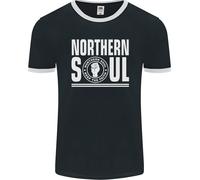 Northern Soul Keep The Faith Uomo Ringer T-Shirt FotL