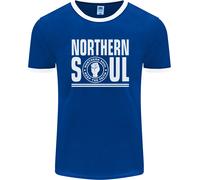 Northern Soul Keep The Faith Uomo Ringer T-Shirt FotL