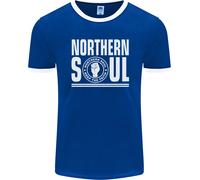 Northern Soul Keep The Faith Uomo Ringer T-Shirt FotL