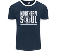Northern Soul Keep The Faith Uomo Ringer T-Shirt FotL