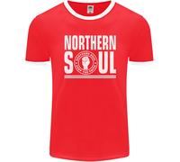 Northern Soul Keep The Faith Uomo Ringer T-Shirt FotL