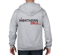 Northern Soul Logo Felpa Cappuccio e Zip Intera - Mod Wigan Casino T-Shirt